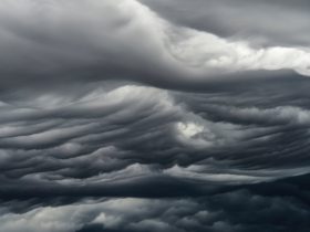 asperitas dark clouds in gloomy sky
