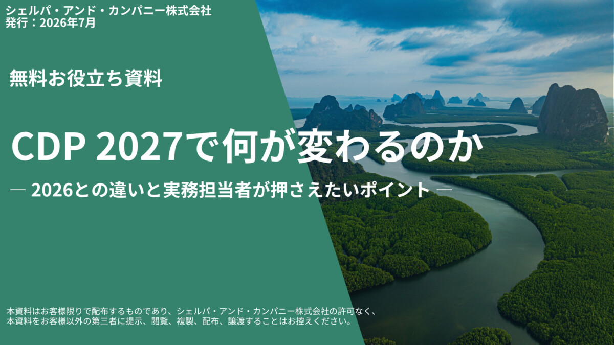 CDP 2027 - ESG Journal